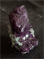Deep purple amethyst quartz  specimen