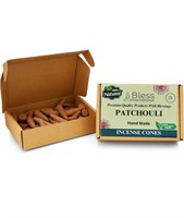 100% Handmade Natural Patchouli Incense Cones