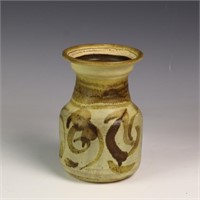 Vintage signed studio pottery jar