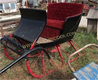 Awesome picture perfect antique sleigh