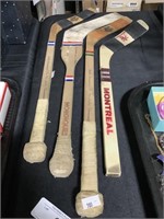 Vintage Pee Wee Hockey Sticks.