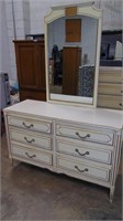 Mid-Century Painted Dresser w/Mirror