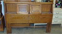 Oak Headboard Cabinet (Full Size)
