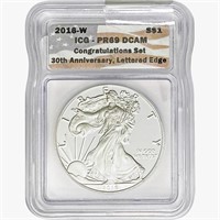 2016-W Silver Eagle ICG PR69 DCAM Ltrd Edge