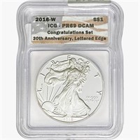 2016-W Silver Eagle ICG PR69 DCAM Ltrd Edge