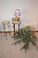 Plant Stands, Candle, Chicken Lamp,