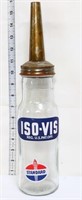 Glass Iso-Vis oil bottle w/ lid