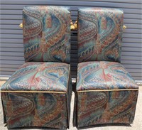 Lot of 2 vintage dinning chair