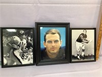 3 Brian Piccolo framed pictures