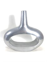 Designer Metal Vase Oval