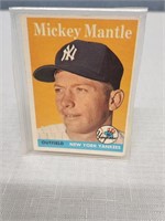 1958 Topps Mickey Mantle Baseball Card