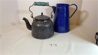 Lot of 2 Granite Ware Kettles