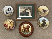 Dog Collector Plates & Framed Print