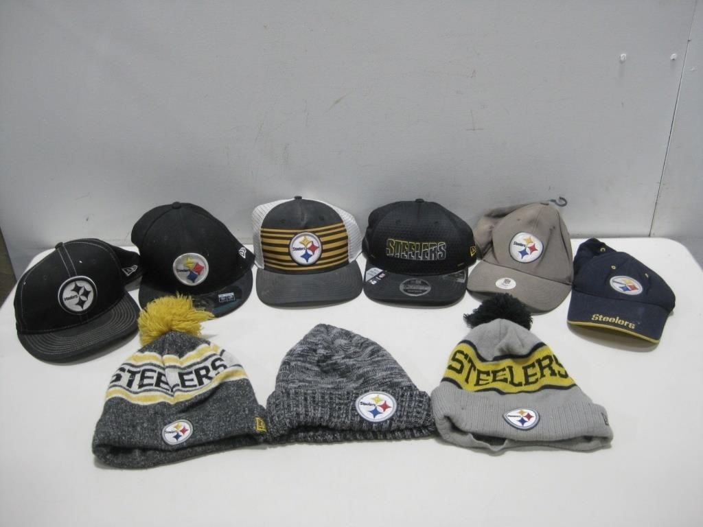 Assorted Pittsburgh Steelers Hats