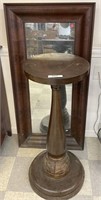 Mahogany Pedestal & OG Mirror