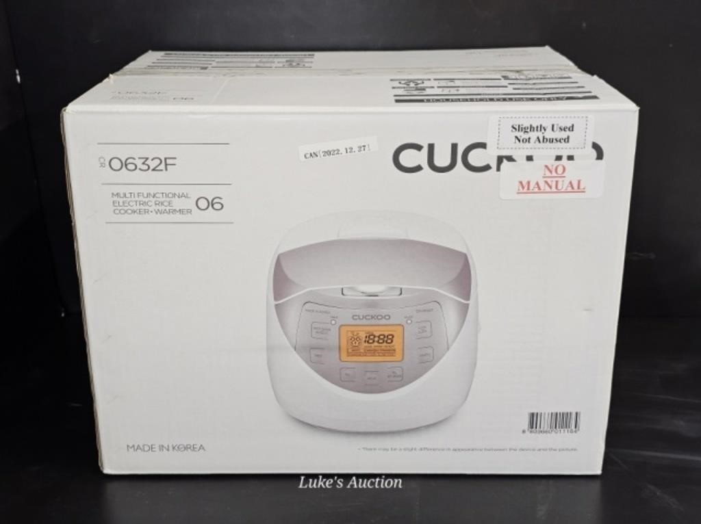 CUCKOO RICE COOKER - NO MANUAL - SLIGHTLY USED