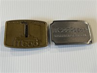 2 Mead Belt Buckles