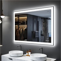 $323  48x36 Framed LED Bathroom Mirror  Dimmable