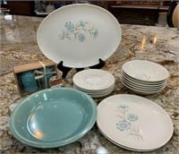 Set of Homer Laughlin Dura Print Dishes with