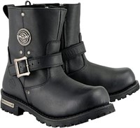 Milwaukee Leather MBM9040W Men's Black 'Wide Width