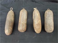 4) old clock weights