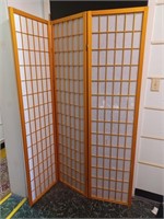 Room divider screen: 3 panel, each panel measures