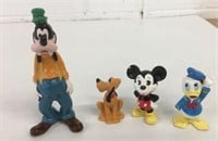 4 Vintage Walt Disney Japan Porcelain Figures