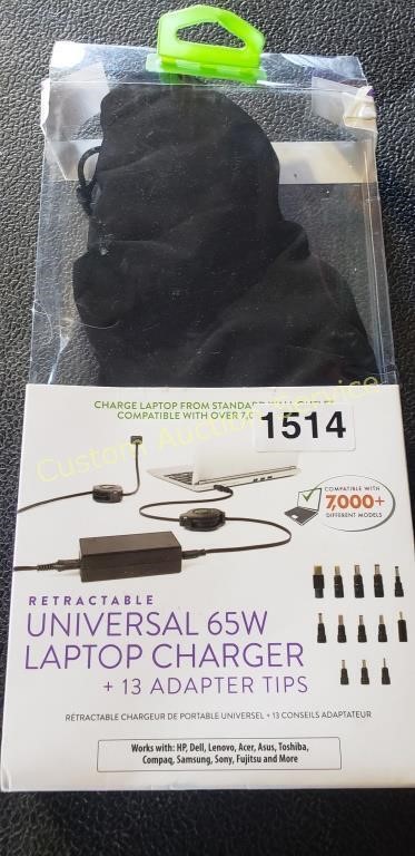 UNIVERSAL 65W LAPTOP CHARGER