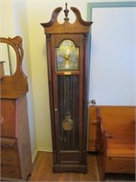 Grandfather clock, crack in glass on top
