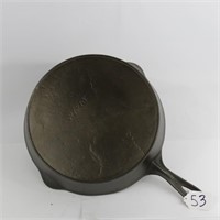 WAPAK STRAIGHT LOGO #10 CAST IRON SKILLET