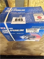 Lawn sprinkling pump