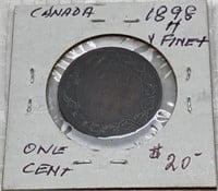 1898 Canada One Cent coin