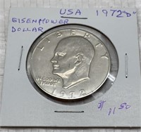 USA 1972 Eisenhower Dollar coin