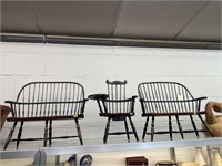 (3) Pieces Windsor Style Doll Furniture