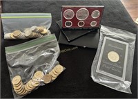 39- SBA and Sacagawea $1 Coins, 2- 1976 US Proof