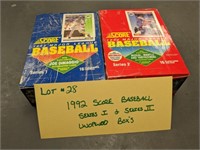 1992 Score Baseball Unopened Trading Cards