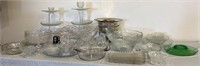 Large Lot of Clear Glassware as shown