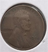 1924D Lincoln Cent VF