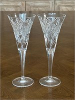 Pair Waterford Celebration Champagne Stems