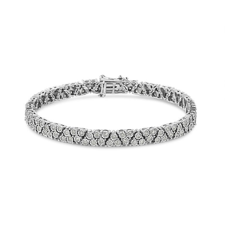 Elegant 2.00ct Diamond Multi-row Tennis Bracelet