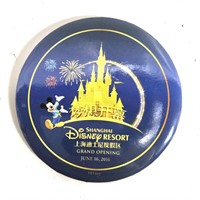 Disney Button Pin Shanghai Opening