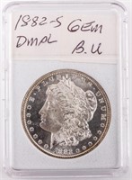 Coin 1882-S  Morgan Silver Dollar Gem B.U. DMPL