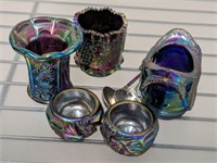 UNSIGNED FENTON CARNIVAL , TOOTHPICK HOLDERS,