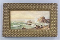 Aesthetic Movement Gilt Frame with Seascape