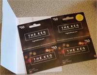2 $50 Keg Gift Cards - Don't Appear To Be Used