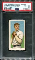 T-206 Mathewson. White Cap PSA VG-EX+ 4.5