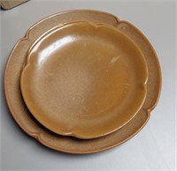 3pc Vintage Frankoma Pottery Plates 5G & 5FS