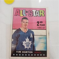Tim Horton Topps hockey card 1967-68