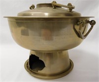 Mid Century Brass Korean Asian Sinseollo Hot Pot