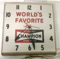 Champion Spark Plug adv. clock